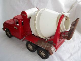 Vintage 1960 TONKA No.  120 Ford Cement Mixer Concrete Truck Mound Minn 4