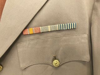Vintage US Navy Lieutenants Khaki Dress Jacket 3