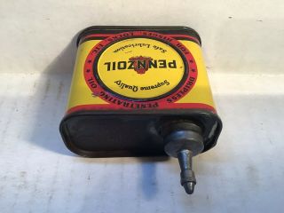 Vintage Pennzoil Oil Can Lead handy Oiler household rare Tin Mopar Ford Oilzum 4 6