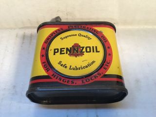 Vintage Pennzoil Oil Can Lead handy Oiler household rare Tin Mopar Ford Oilzum 4 8