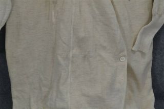 long Johns union suit trap door chest 36 - 40 white cotton antique 1800 6