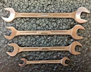 Set Of 4 Vintage Bonney Tools Large Wrenches 3/4 " 1 1/8 " 1 1/4 " 1 5/16 " Usa Made