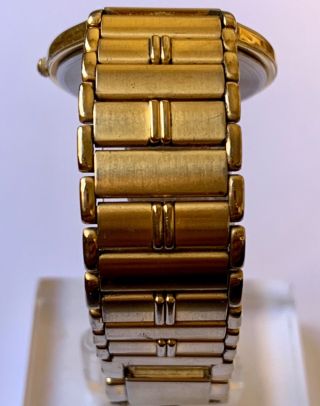 Vintage Seiko Gold - Tone Thin Mens Dress Watch 5Y30 - 7019 battery 3