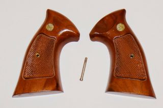 Vintage Smith & Wesson Wood Model 13 - 1.  357 Pistol Grips