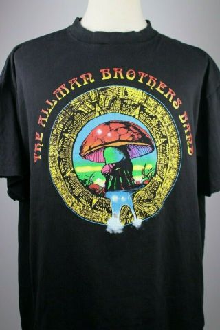 Vintage 1990s Allman Brothers Band Concert T Shirt Xxl Rock Soul Wild Oats Usa
