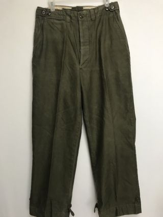 Us Army M - 45 Cotton Field Trouser Olive Drab 34/31 Button Fly