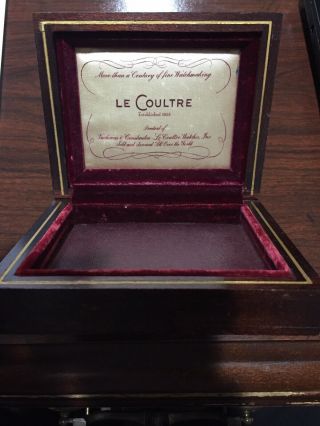 Rare Vintage Lecoultre Watch Box
