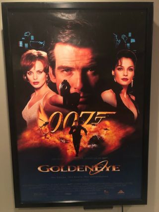 Vintage Movie Poster: James Bond Golden Eye (1995) Approx 26 X 40