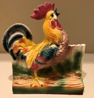 Vintage Rooster Hen Tv Lamp - Made In California