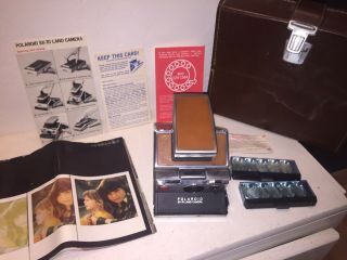Vintage Polaroid Sx 75 With Case And Instructions.  Very 4