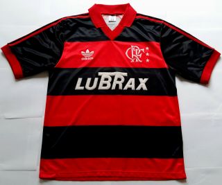 Flamengo 1990 Lubrax Vintage Adidas Home Shirt Jersey 1989 1991 Camisa Camiseta
