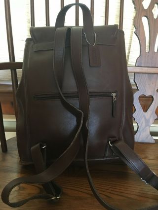 Vintage Coach LG Brown Leather Book Bag - Daypack in - One Owner 2