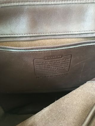 Vintage Coach LG Brown Leather Book Bag - Daypack in - One Owner 3