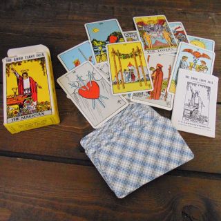 Vintage The Rider Tarot Deck Complete With Instructions 1971 Waite Deck