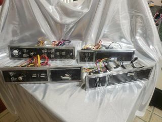 Oem Vintage 1977 - 1979 Lincoln Town Car Door Control Panels With Switches