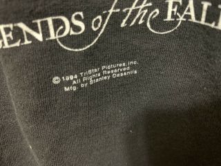 LEGENDS OF THE FALL T - Shirt XL Brad Pitt Movie Vintage 1994 TriStar Pictures 3