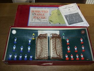 Vintage & Early Edition 1950s Subbuteo Table Soccer (p A Adolph) Celluloid Teams