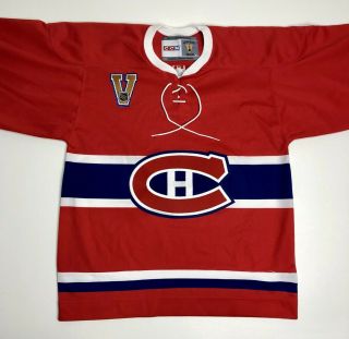 Vintage 2003 Montreal Canadiens Authentic Ccm Red Classic Hockey Jersey - Medium