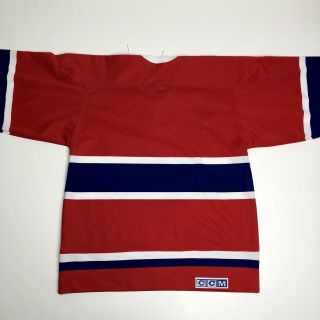 Vintage 2003 MONTREAL CANADIENS Authentic CCM Red Classic Hockey Jersey - Medium 7