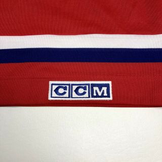 Vintage 2003 MONTREAL CANADIENS Authentic CCM Red Classic Hockey Jersey - Medium 8