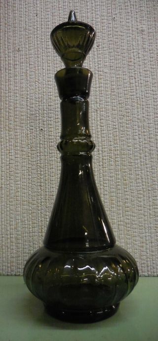 Vintage 1964 Jim Beam I Dream Of Jeannie Smoky Green Glass Genie Bottle Decanter 5