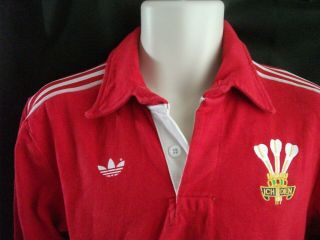 Vintage Adidas Wales 1980 ' s Rugby Union shirt 2