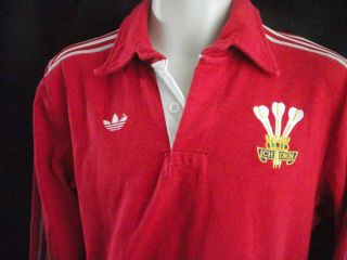 Vintage Adidas Wales 1980 ' s Rugby Union shirt 3