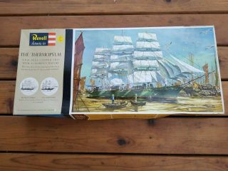 Vintage 1960 Revell The Thermopylae Model Sailboat Ship Kit H - 390: 34 In.  Long