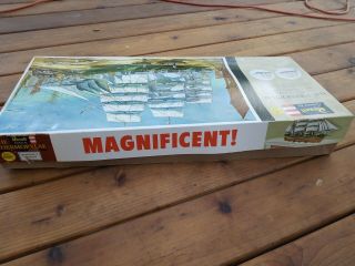 Vintage 1960 Revell The Thermopylae Model Sailboat Ship Kit H - 390: 34 in.  long 6
