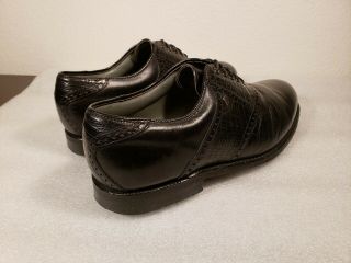 Rare Vtg FootJoy USA Premiere Classics Dry 10.  5E Golf Shoes Black Lizard Skin 3