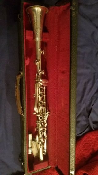 Vintage Holton Metal Clarinet W/ Case