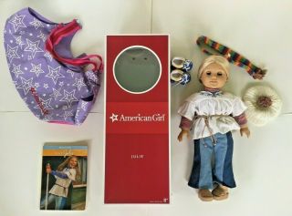 American Girl Julie Albright Blonde Hair 1970s Doll,  Box/carry Bag/accessories