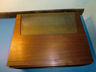 Vintage Fisher Stereo Amplifier Tuner Walnut Cabinet Box Option 2