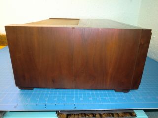 Vintage Fisher Stereo Amplifier Tuner Walnut Cabinet Box Option 5