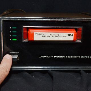 Vintage Craig Pioneer 3207 Solid State Stereo 8 - Track Player And