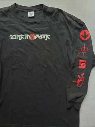 Vintage Rare 2001 Linkin Park Graphic Long Sleeve Shirt Xl