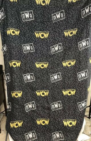Vintage 1998 World Order WCW Comforter 62 X 88 Goldberg Hollywood Hogan 5