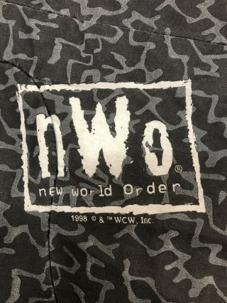 Vintage 1998 World Order WCW Comforter 62 X 88 Goldberg Hollywood Hogan 6