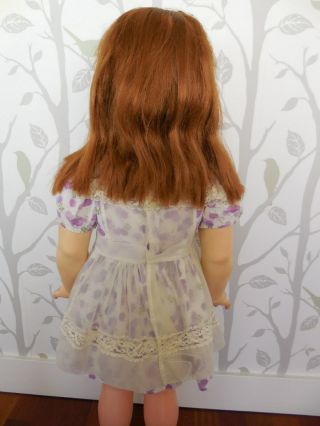 Ideal Patti Playpal Doll in Dress & Pinafore G - 35 - 7 Auburn Hair 3