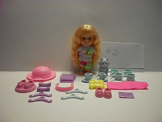 Vintage Bluebird Polly Pocket Lucy Locket Accessories Set 2 Only :)