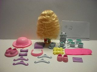 VINTAGE BLUEBIRD POLLY POCKET LUCY LOCKET ACCESSORIES SET 2 ONLY :) 4