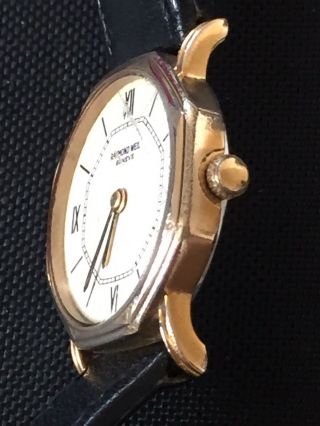 Vintage “RAYMOND WEIL” Gold Plated Swiss 17 Jewels Mech Move Lady’s Watch 3