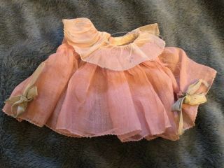 Antique Ideal Pink Dancing Dress For 13” Shirley Temple Doll