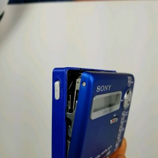 Sony Walkman MiniDisc Player Recorder MZ - N707 Type R Blue Vintage As - Is 5