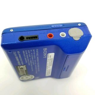 Sony Walkman MiniDisc Player Recorder MZ - N707 Type R Blue Vintage As - Is 8