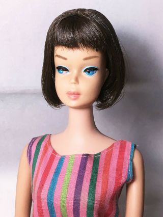 Vintage Brunette American Girl Barbie W Swimsuit (bendable Legs) Tlc