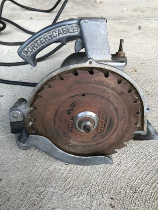 Vintage Porter Cable Speedomatic 10 " Circular Saw And Box