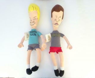 Vintage 1996 Beavis And Butthead 22 " Plush Dolls With Tags