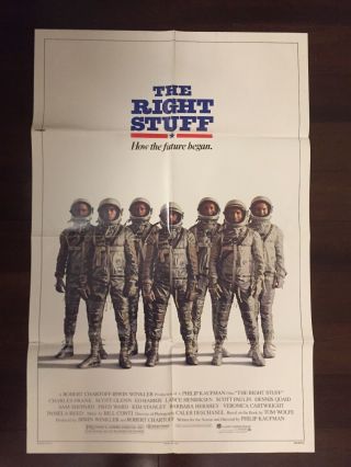 The Right Stuff 1983 Authentic Vintage Movie Poster 27 X 41 One Sheet