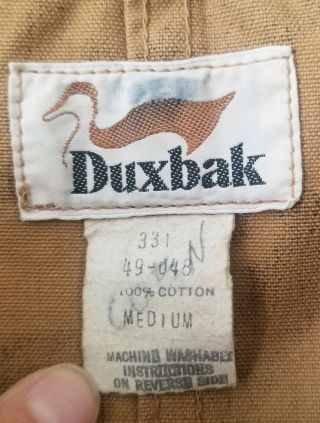 Vintage - Brown Camo Hunting Vest - DUXBAK Duck Hunter Sz - Medium 3